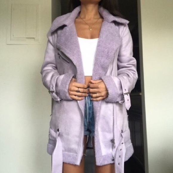 Urban Outfitters Jackets & Blazers - Urban Outfitters Faux Sherpa Moto Aviator Jacket